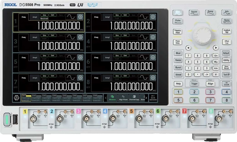 Rigol  DG5504 Pro Function/Arbitrary Waveform Generator, 500MHz, 2.5GSa/s, 4CH, 16bit